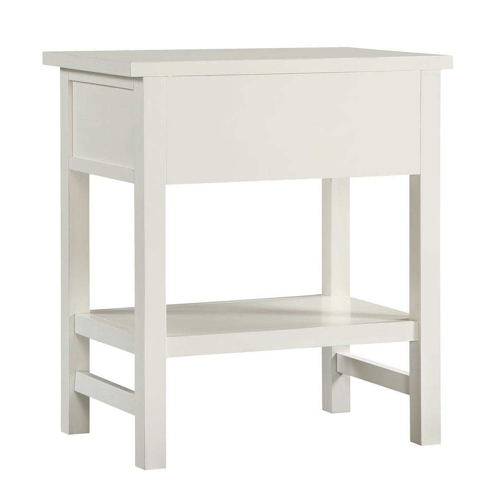 Franklen 1-drawer Storage Nightstand - Antique White. Picture 9