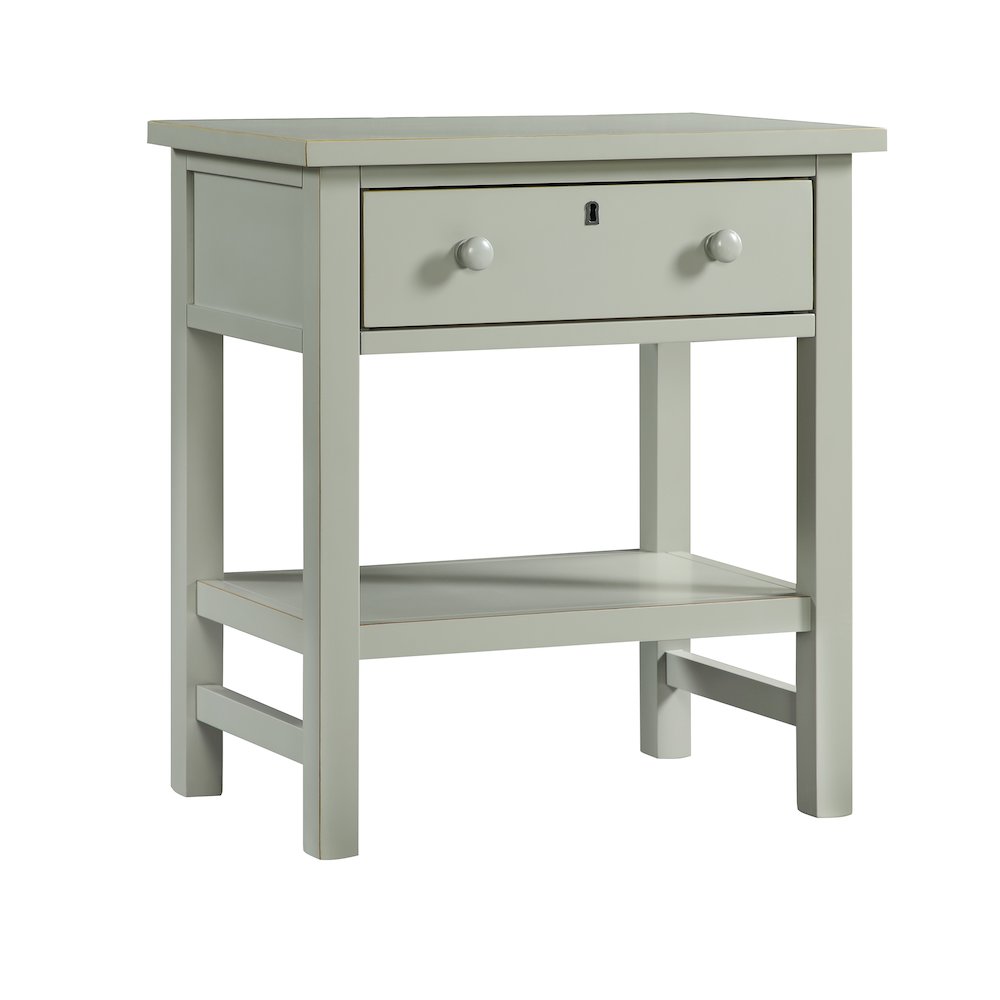 Franklen 1-drawer Storage Nightstand - Antique Gray. Picture 3