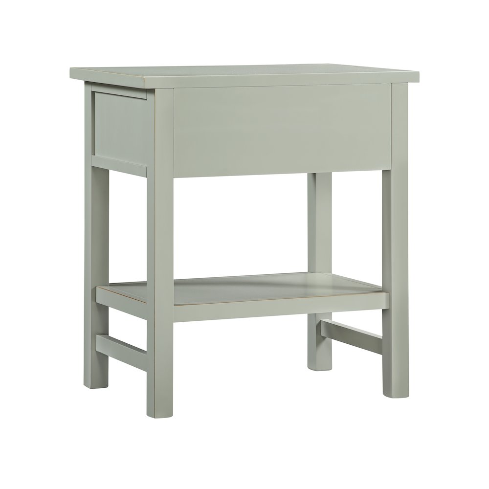 Franklen 1-drawer Storage Nightstand - Antique Gray. Picture 4