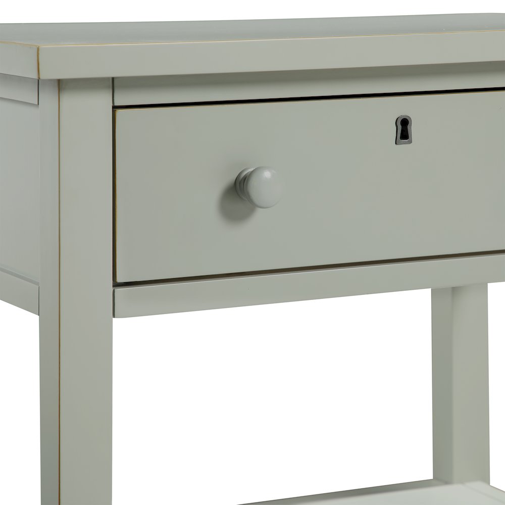 Franklen 1-drawer Storage Nightstand - Antique Gray. Picture 8