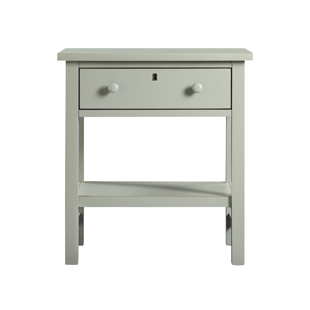 Franklen 1-drawer Storage Nightstand - Antique Gray. Picture 12