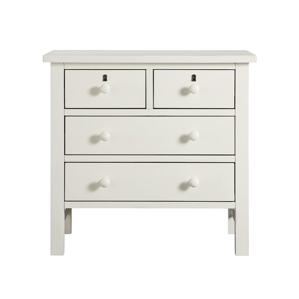Greenwich 4-drawer Storage Nightstand - Antique White. Picture 2