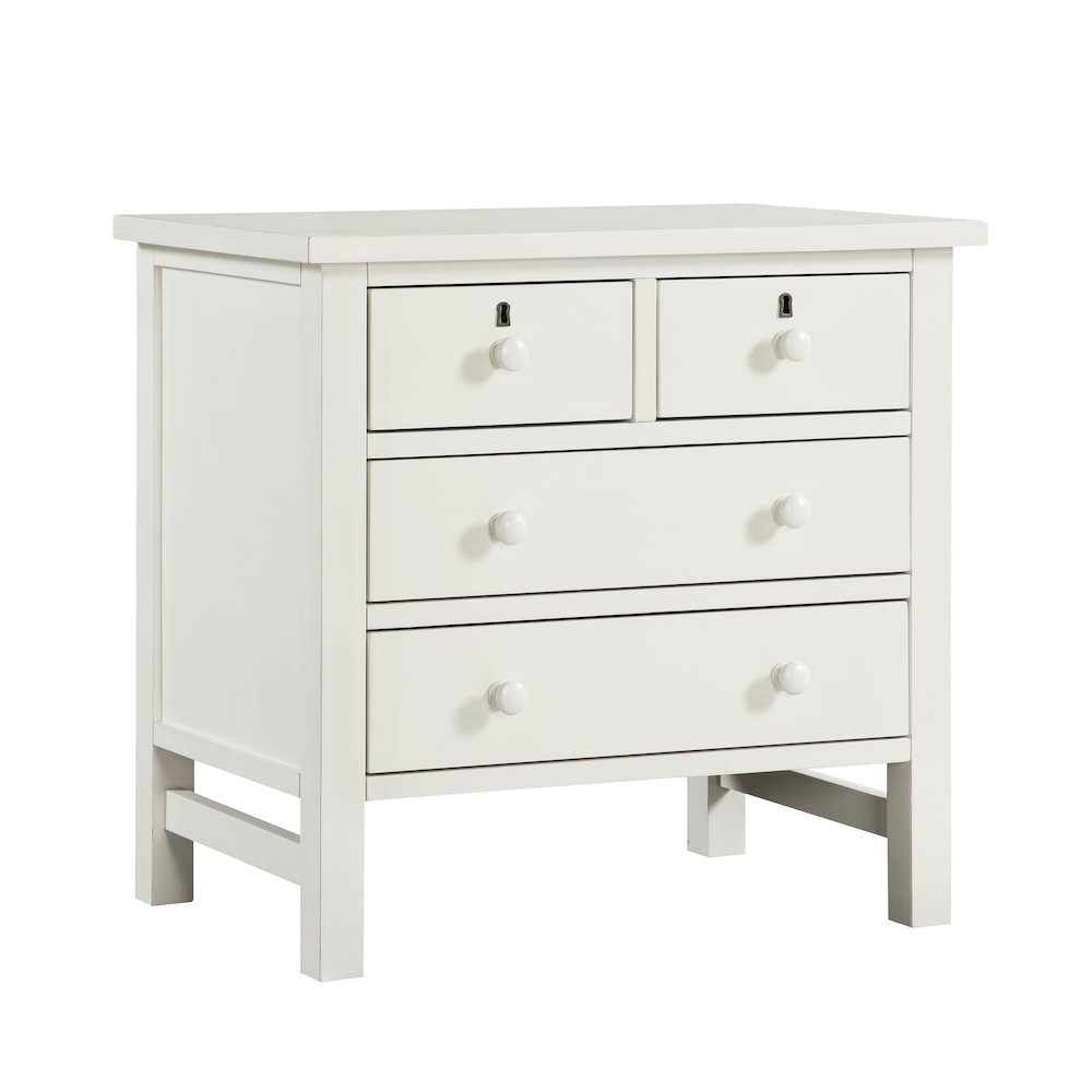 Greenwich 4-drawer Storage Nightstand - Antique White. Picture 8