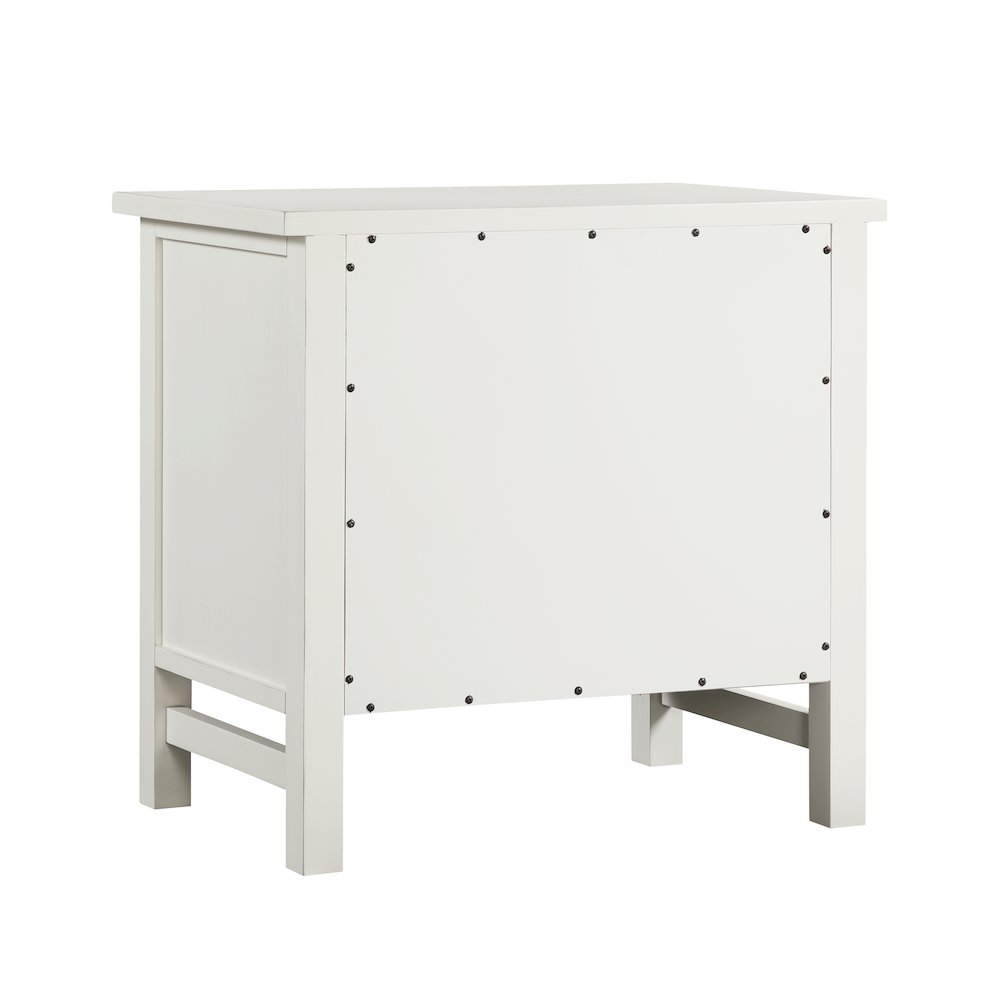 Greenwich 4-drawer Storage Nightstand - Antique White. Picture 9