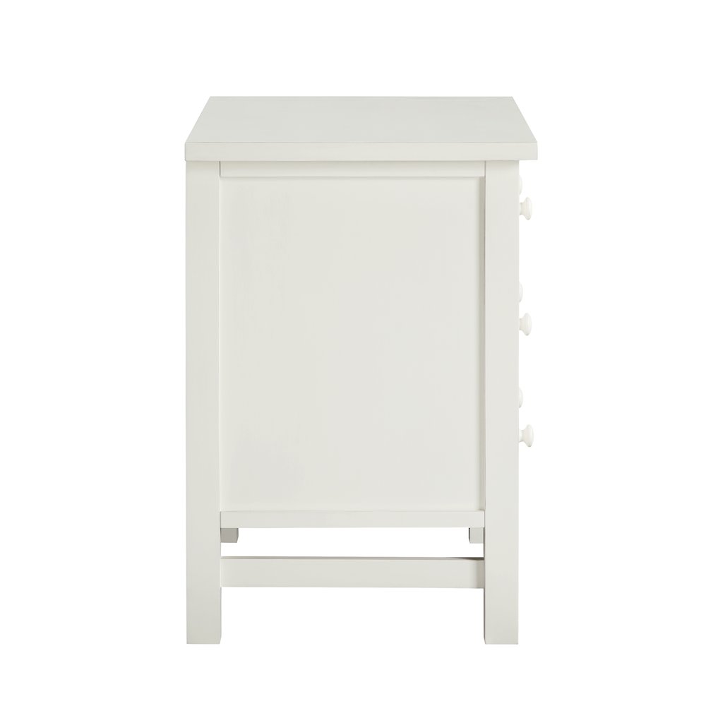 Greenwich 4-drawer Storage Nightstand - Antique White. Picture 10