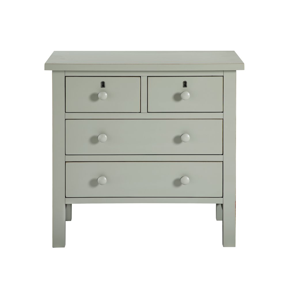 Greenwich 4-drawer Storage Nightstand - Antique Gray. Picture 3