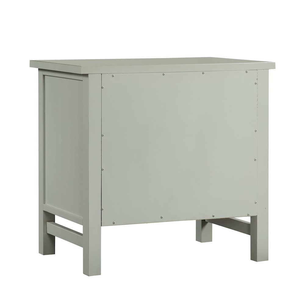 Greenwich 4-drawer Storage Nightstand - Antique Gray. Picture 10