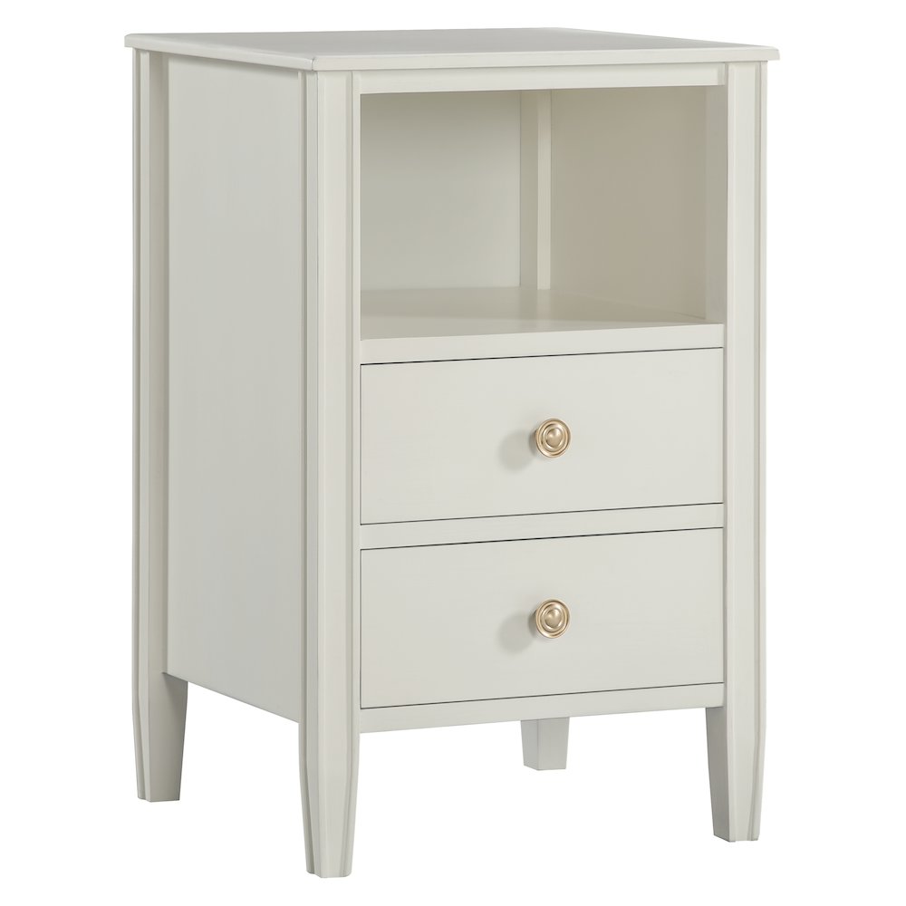 Winsley 2-drawer storage Nightstand - Antique White. Picture 7