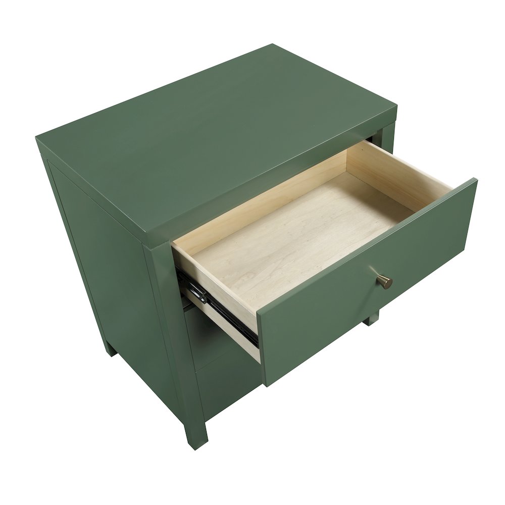 Nolan 3-drawer Nightstand - Vintage Green. Picture 5