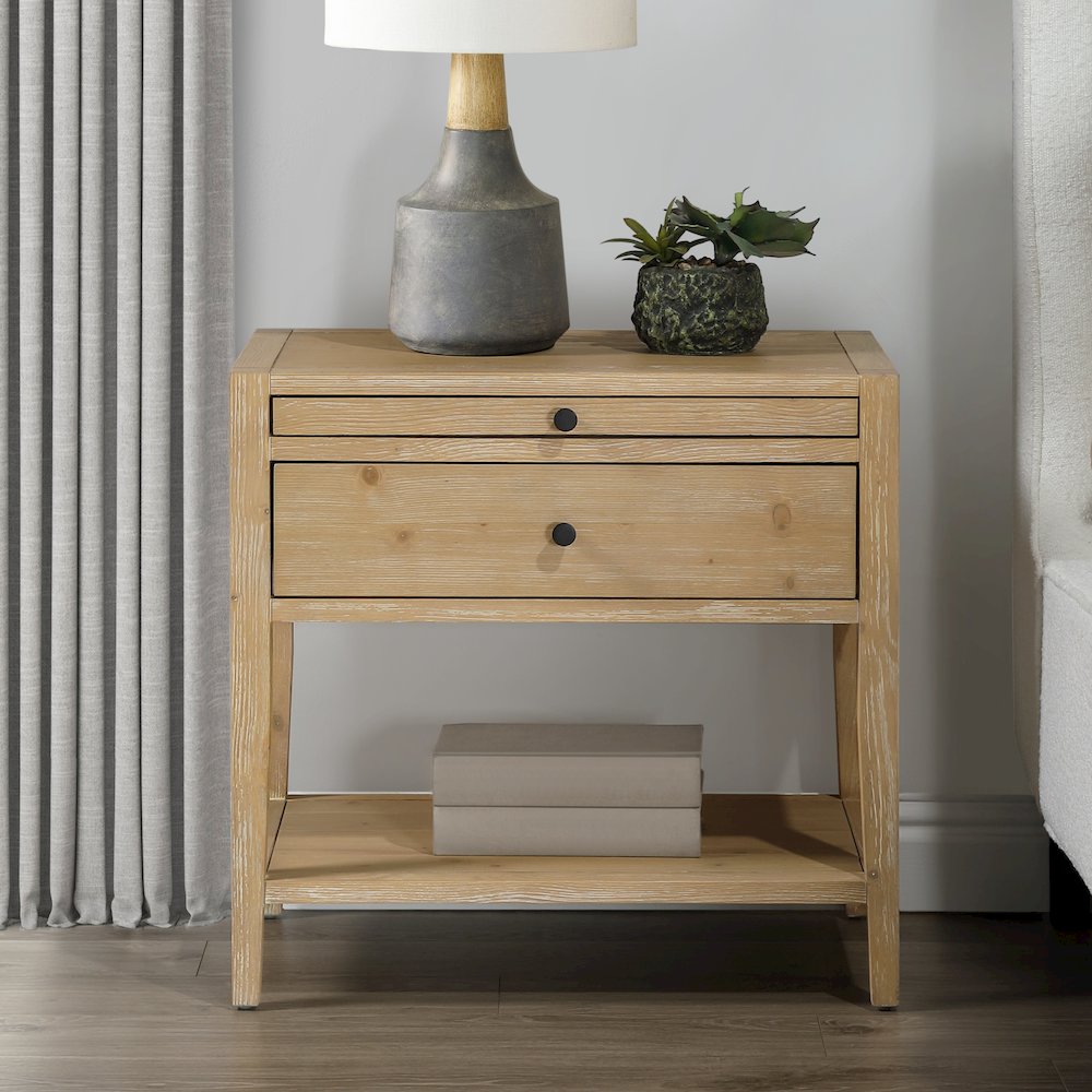 Shoreham 1-drawer Nightstand - Natural. Picture 4