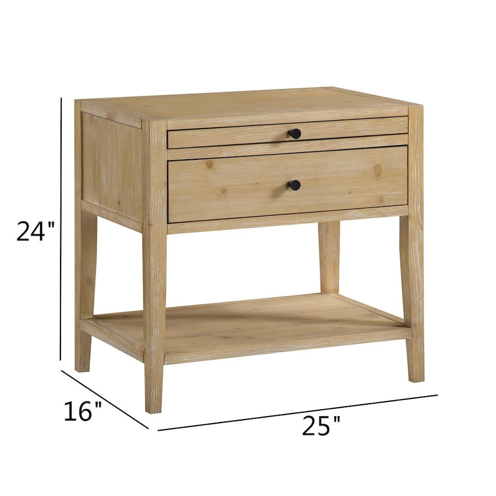 Shoreham 1-drawer Nightstand - Natural. Picture 13
