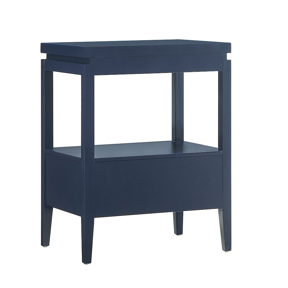 Opava Midnight Blue 1-drawer Nightstand. Picture 3
