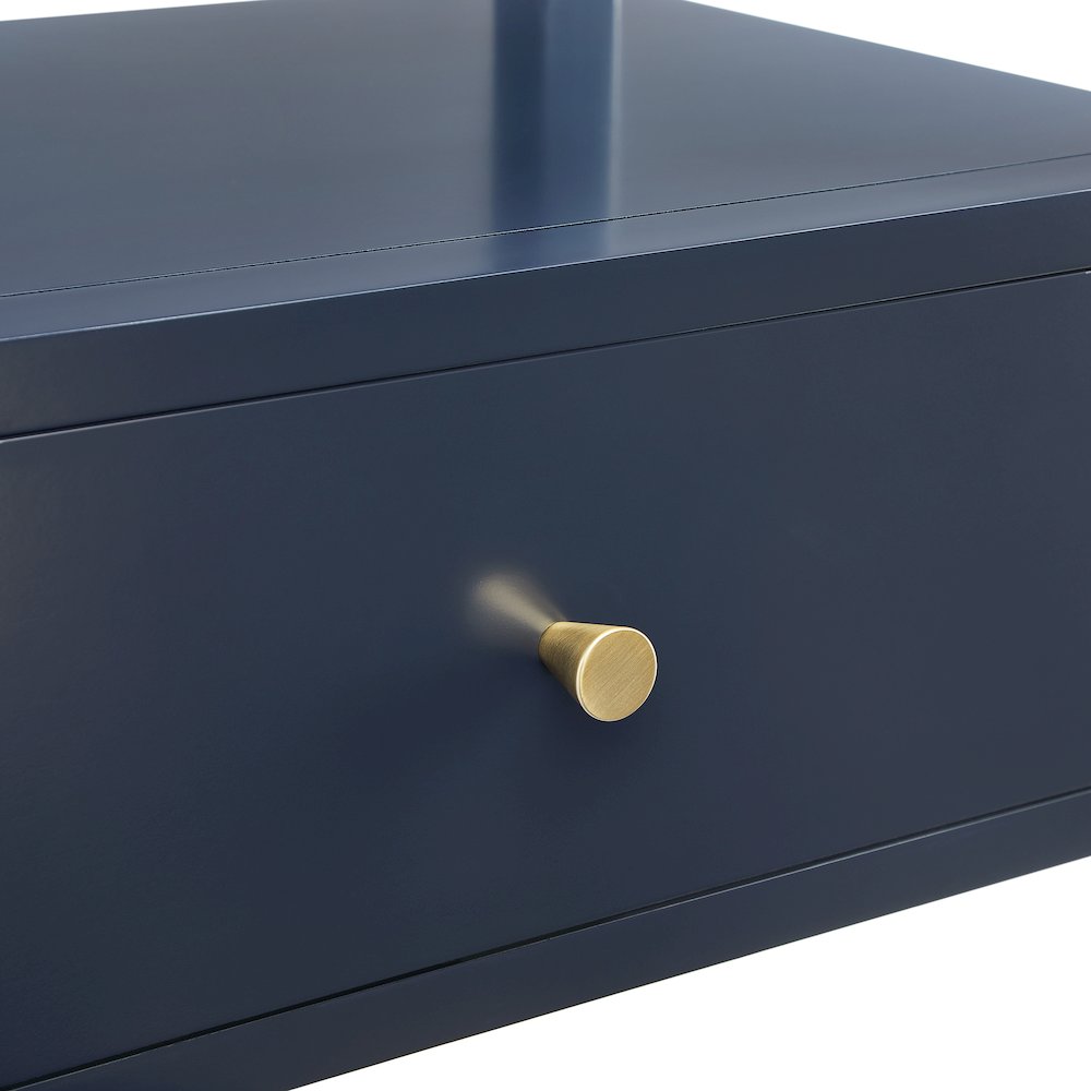Opava Midnight Blue 1-drawer Nightstand. Picture 4