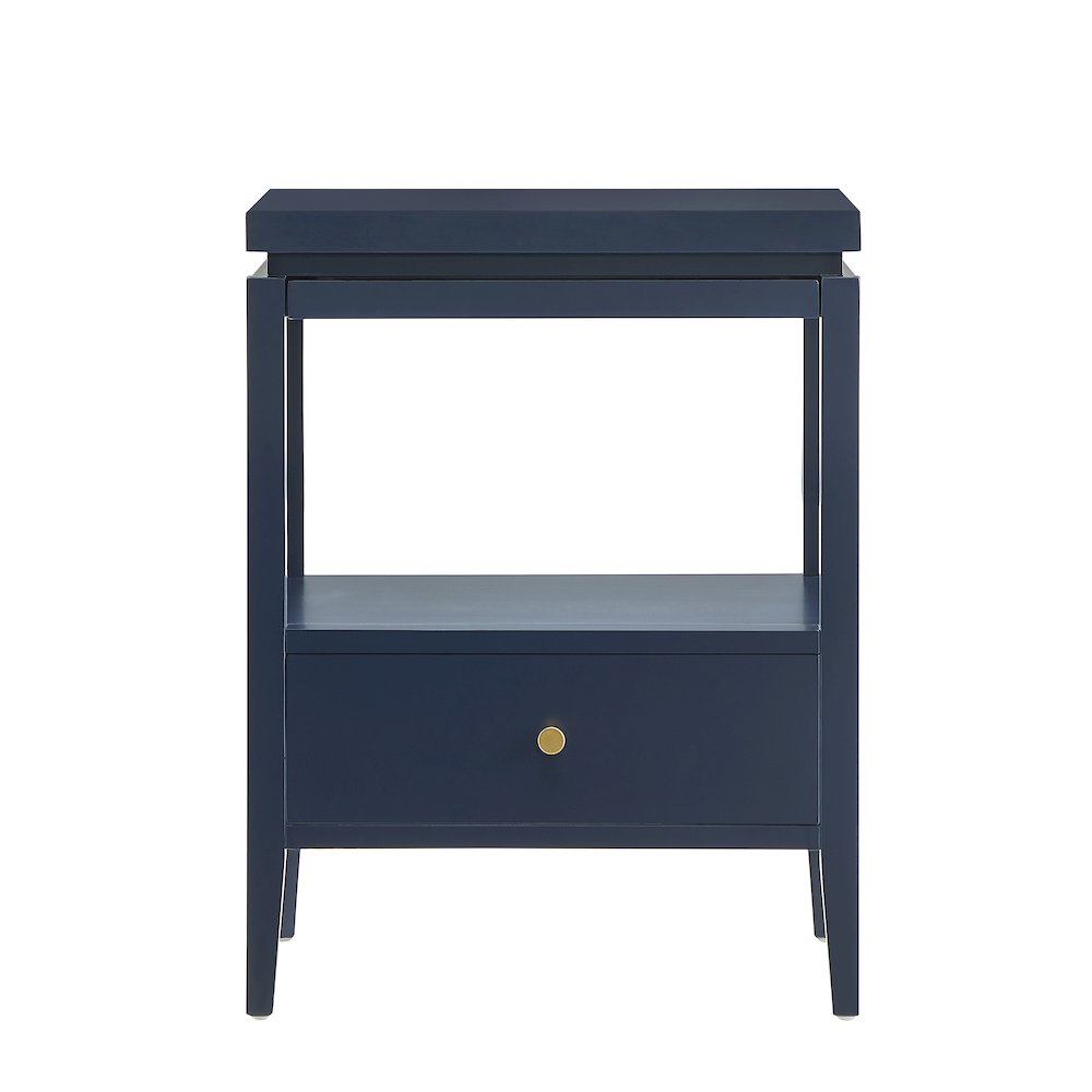 Opava Midnight Blue 1-drawer Nightstand. Picture 7
