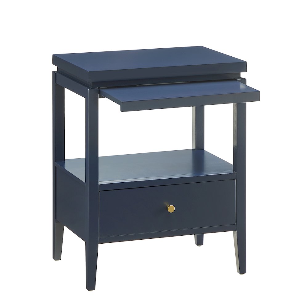 Opava Midnight Blue 1-drawer Nightstand. Picture 11