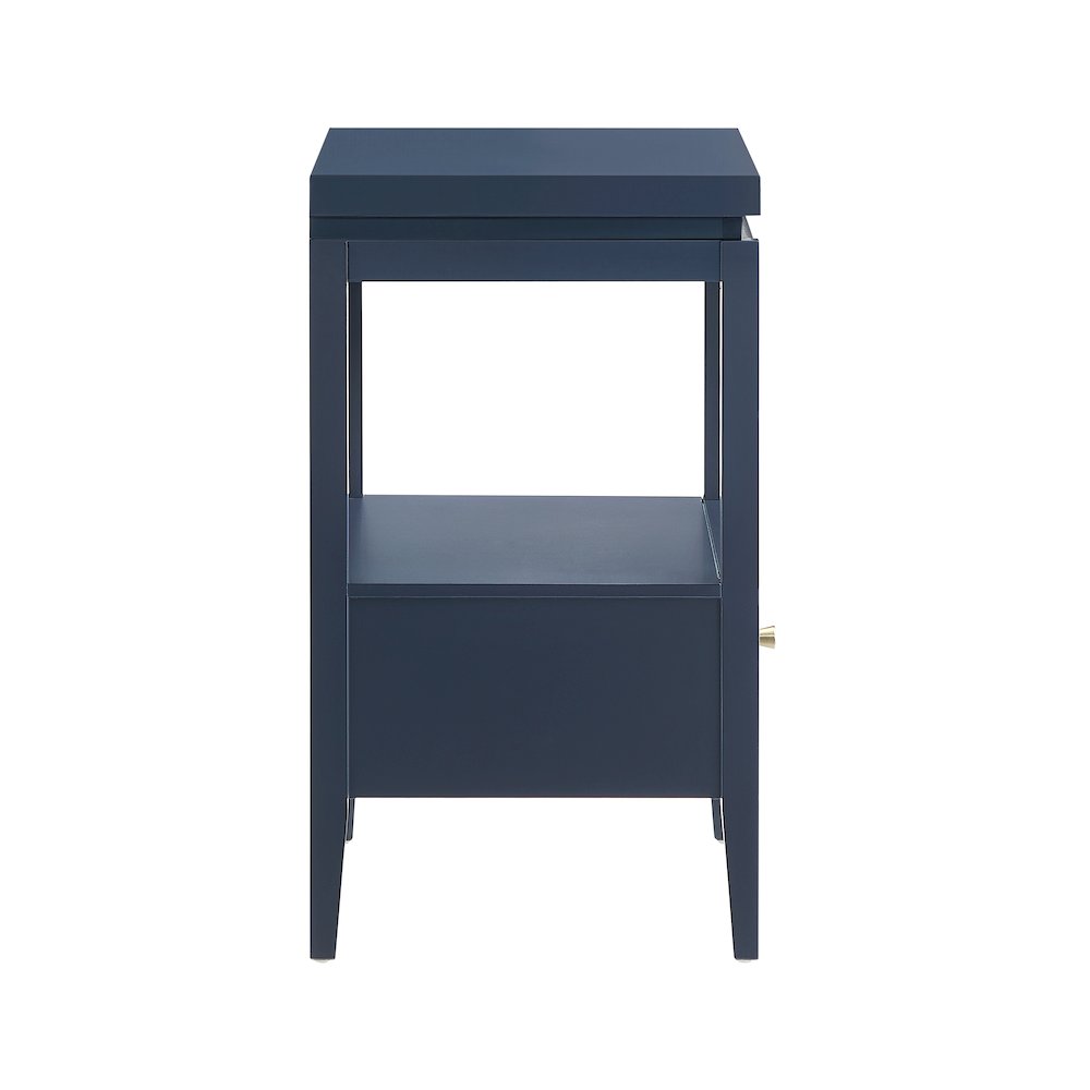 Opava Midnight Blue 1-drawer Nightstand. Picture 12