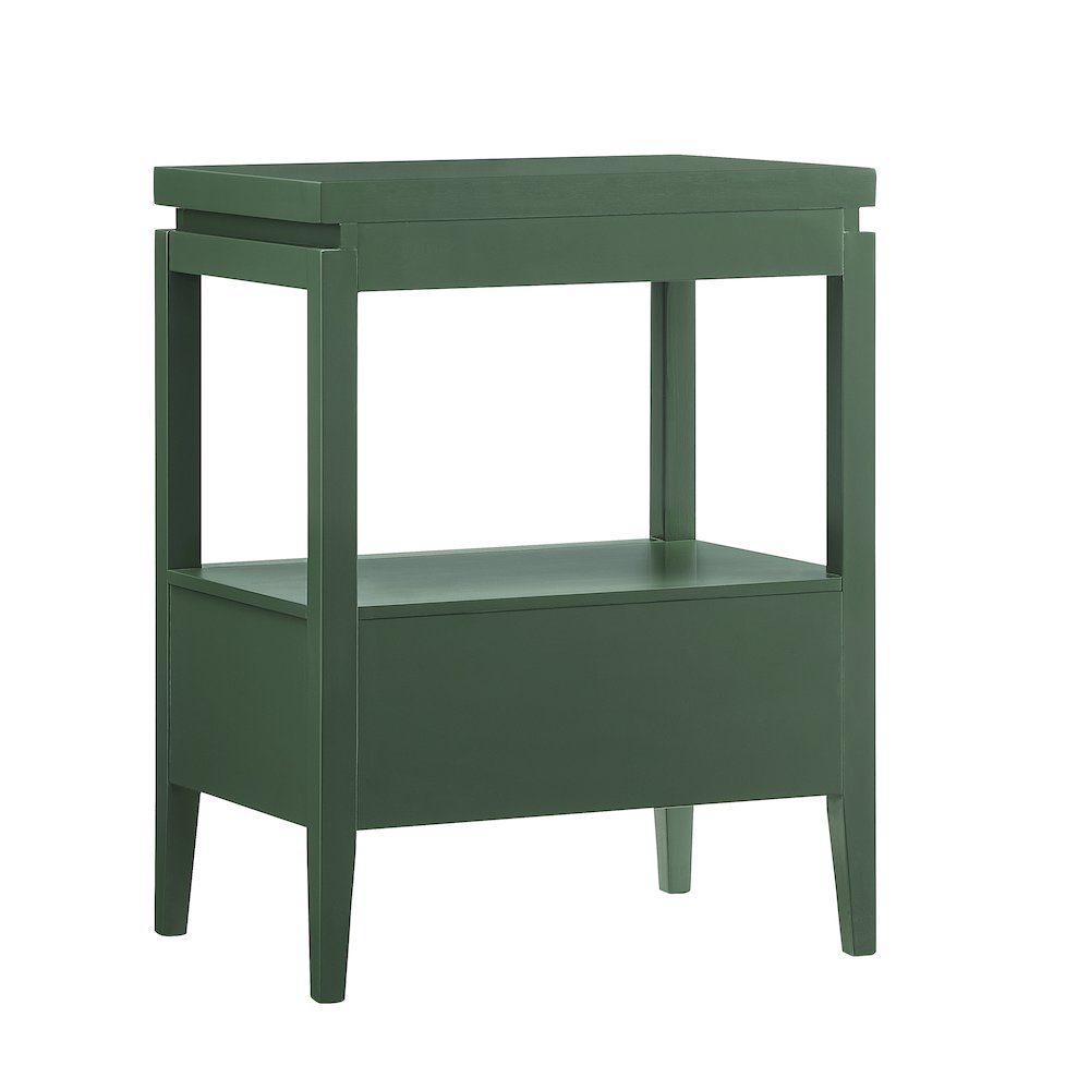 Opava Vintage Green 1-drawer Nightstand. Picture 3
