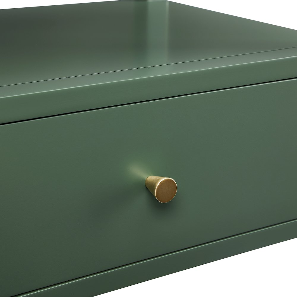 Opava Vintage Green 1-drawer Nightstand. Picture 4