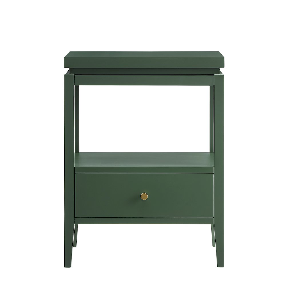 Opava Vintage Green 1-drawer Nightstand. Picture 7