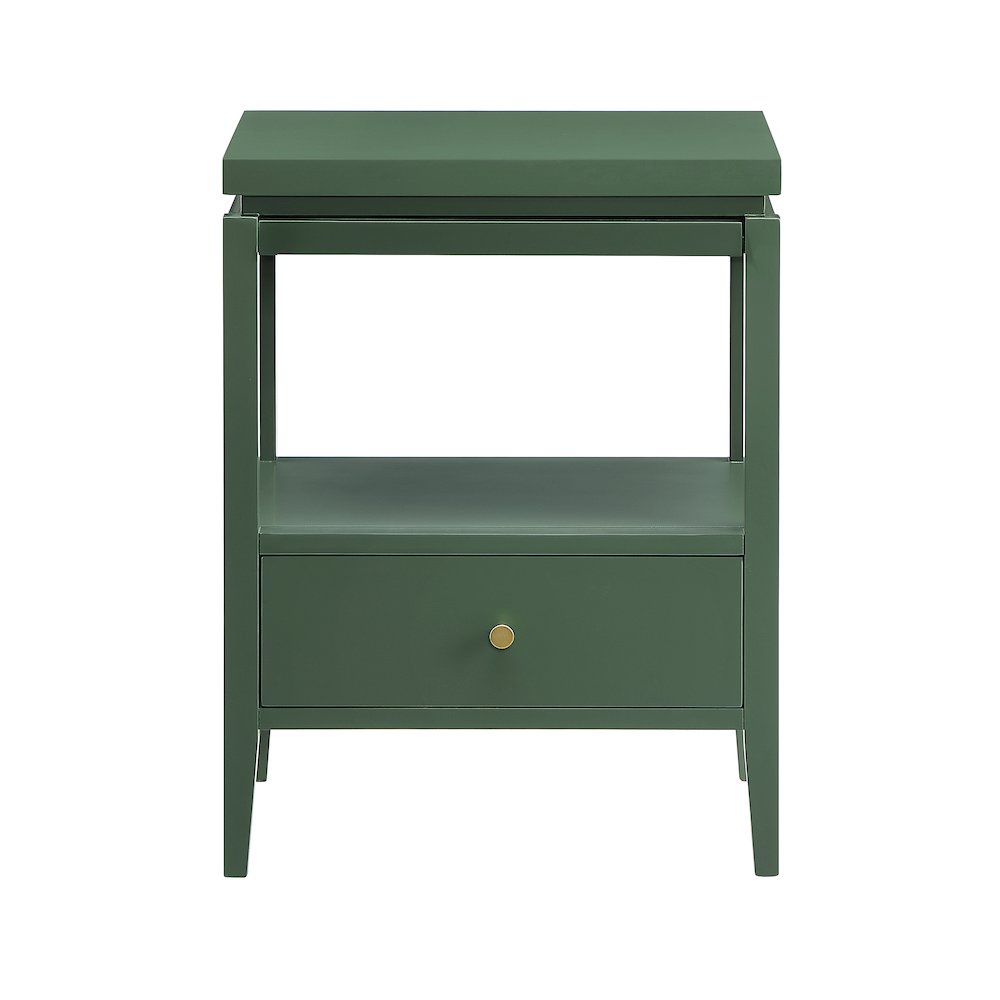 Opava Vintage Green 1-drawer Nightstand. Picture 1