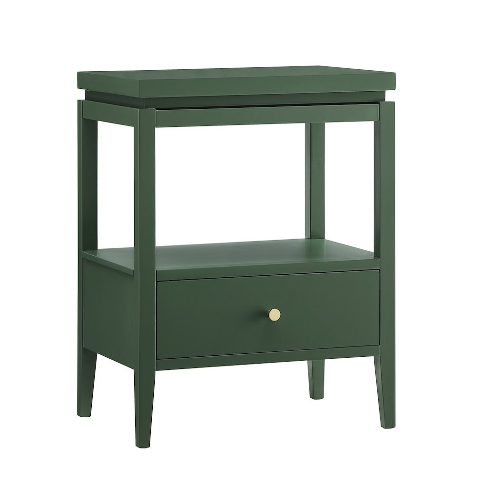 Opava Vintage Green 1-drawer Nightstand. Picture 8