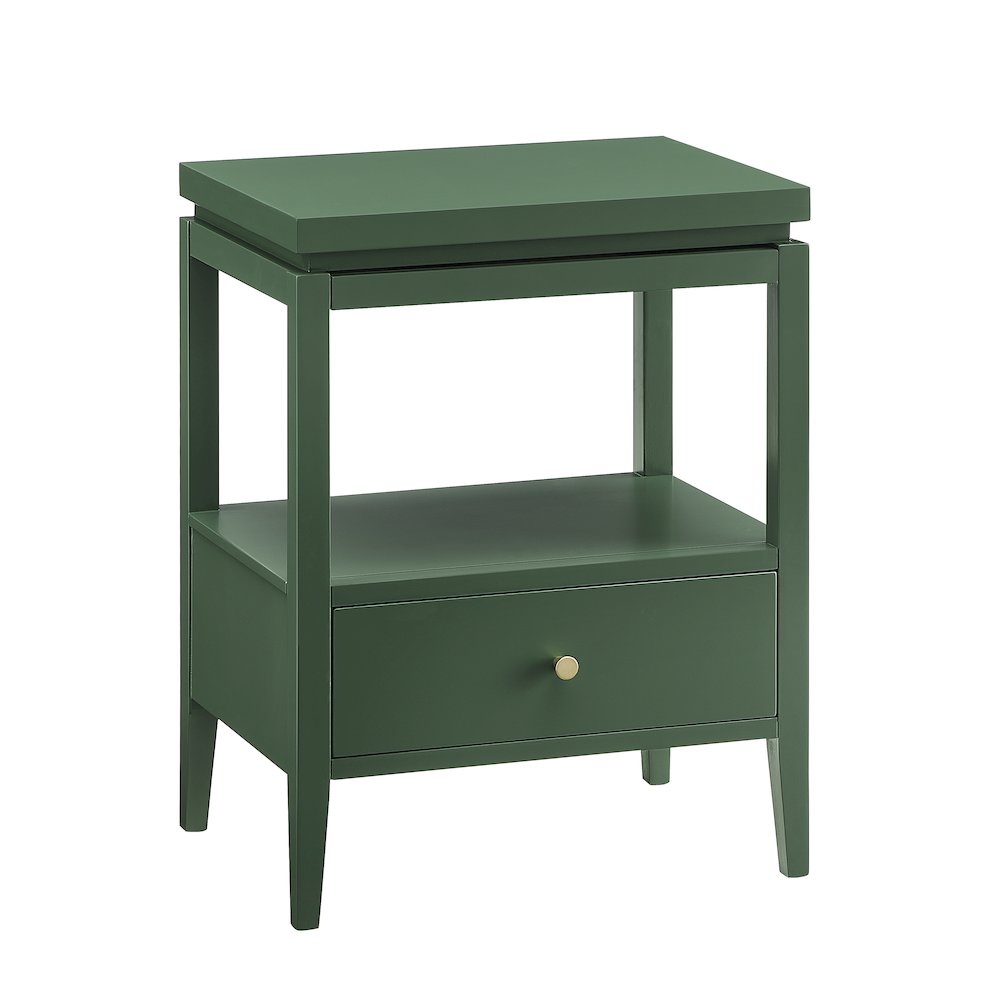 Opava Vintage Green 1-drawer Nightstand. Picture 9