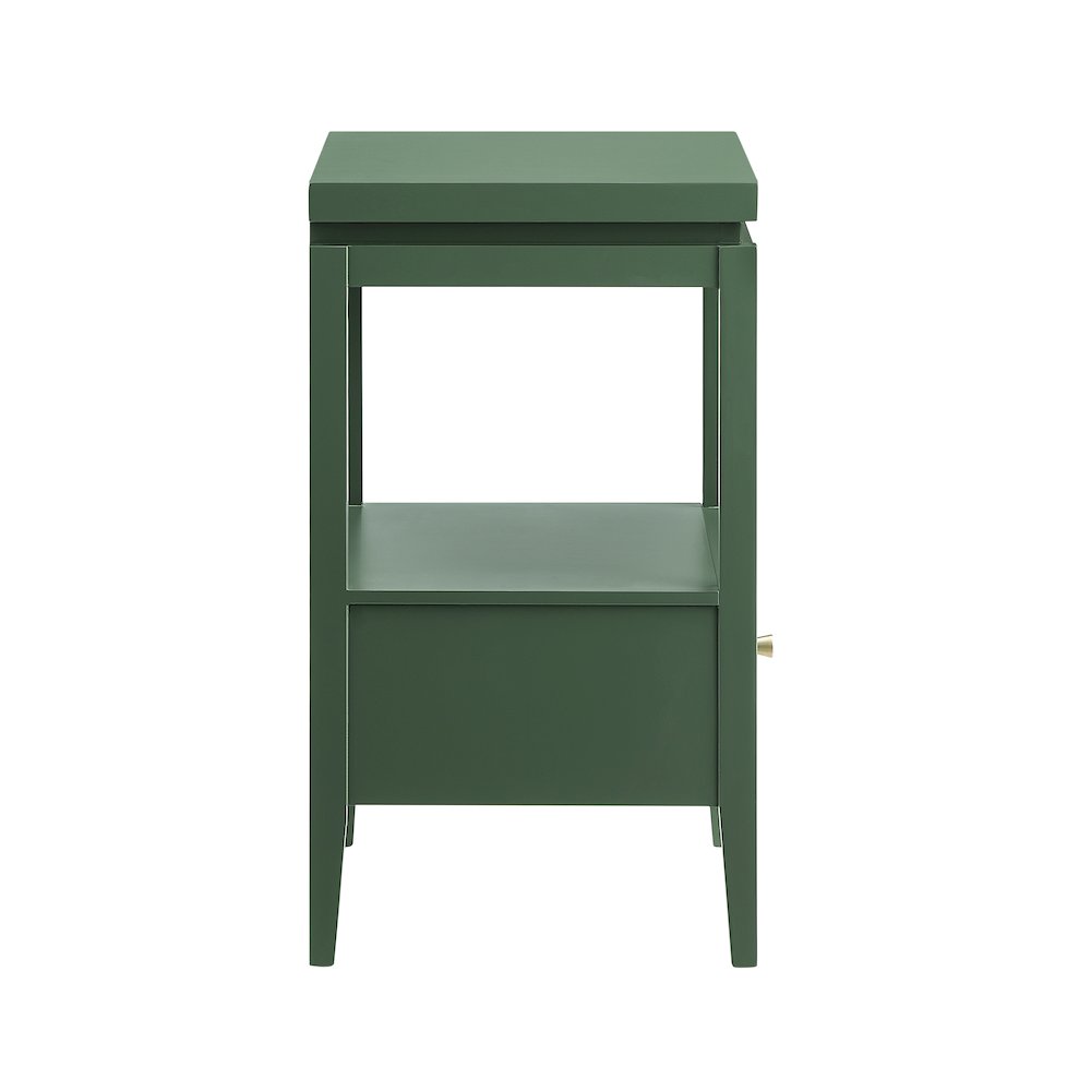 Opava Vintage Green 1-drawer Nightstand. Picture 12