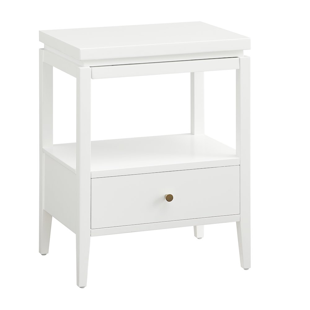 Opava White 1-drawer Nightstand. Picture 10