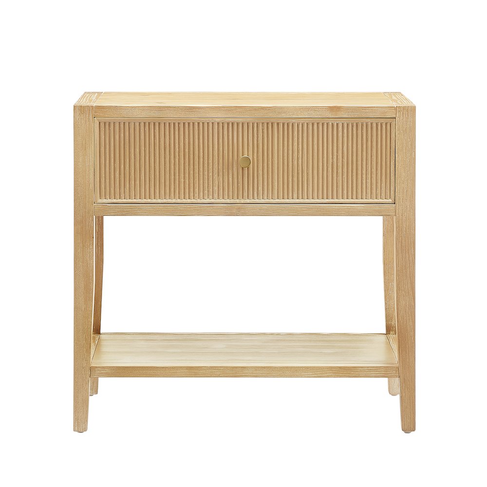 Flores Natural 1-drawer Nightstand. Picture 6