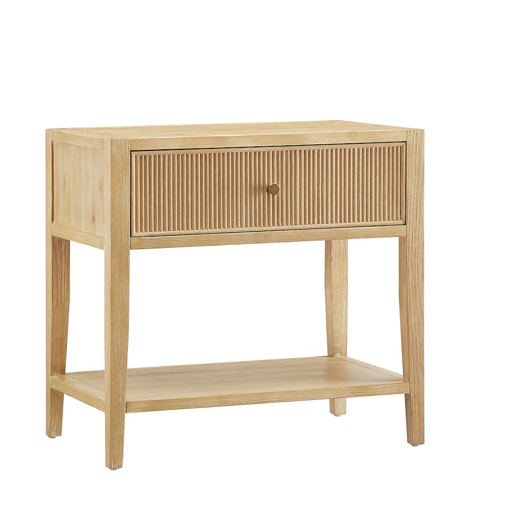 Flores Natural 1-drawer Nightstand. Picture 7