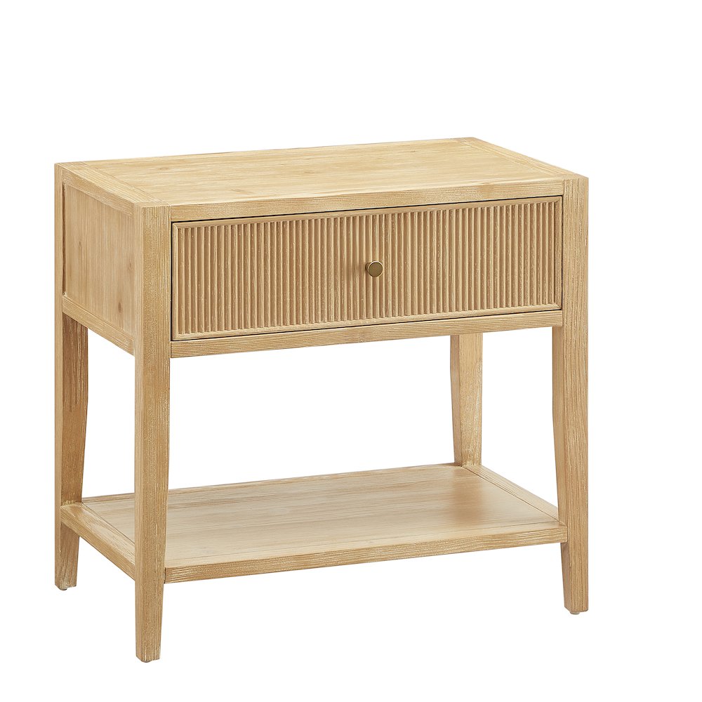 Flores Natural 1-drawer Nightstand. Picture 8