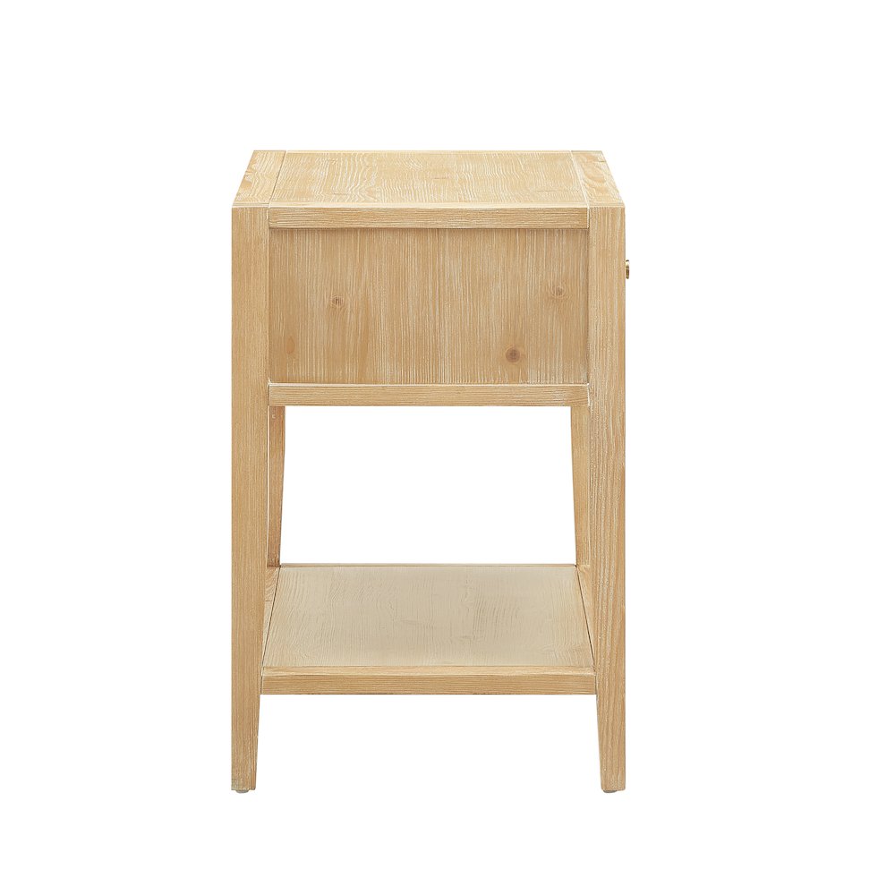 Flores Natural 1-drawer Nightstand. Picture 10