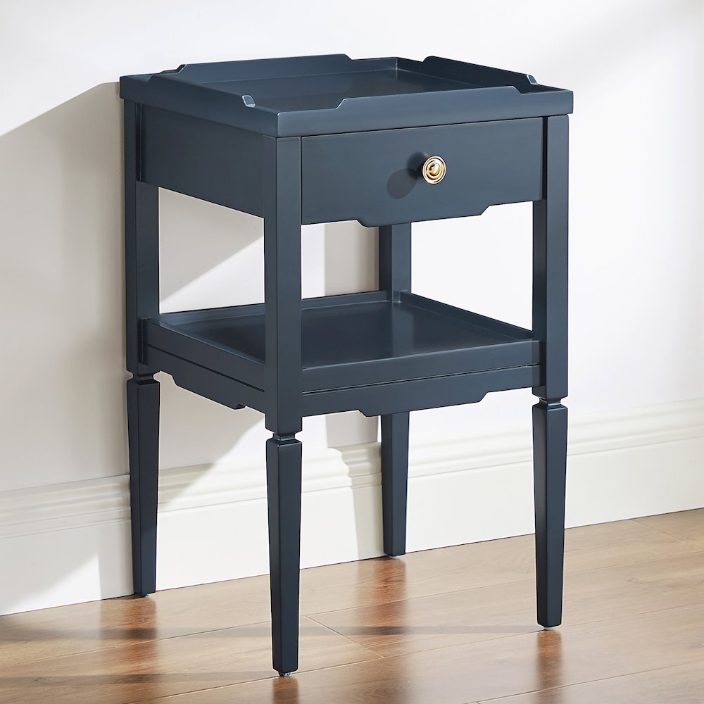 Finchley Midnight Blue 1-drawer Nightstand. Picture 5