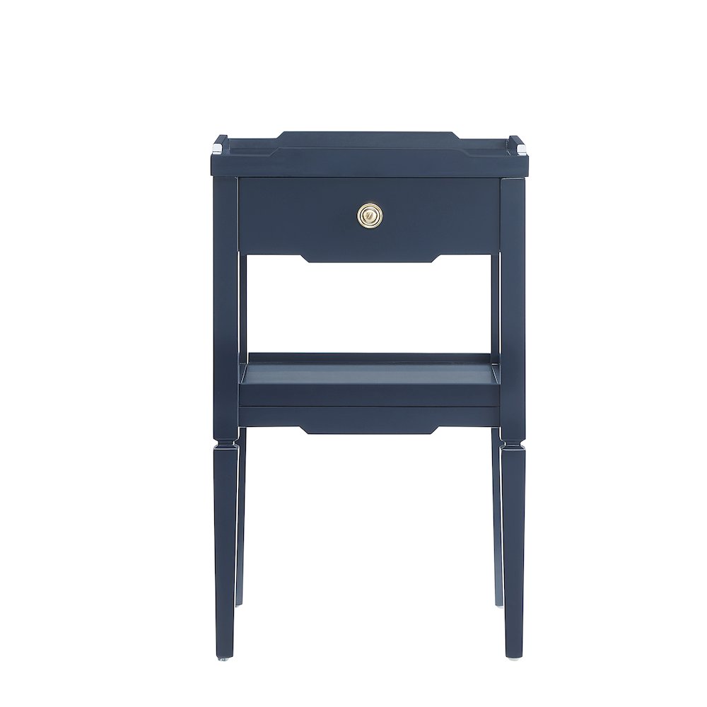 Finchley Midnight Blue 1-drawer Nightstand. Picture 6