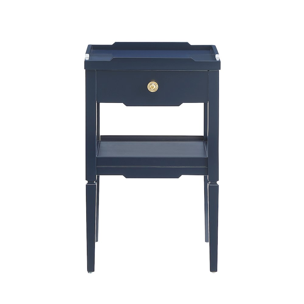 Finchley Midnight Blue 1-drawer Nightstand. Picture 1