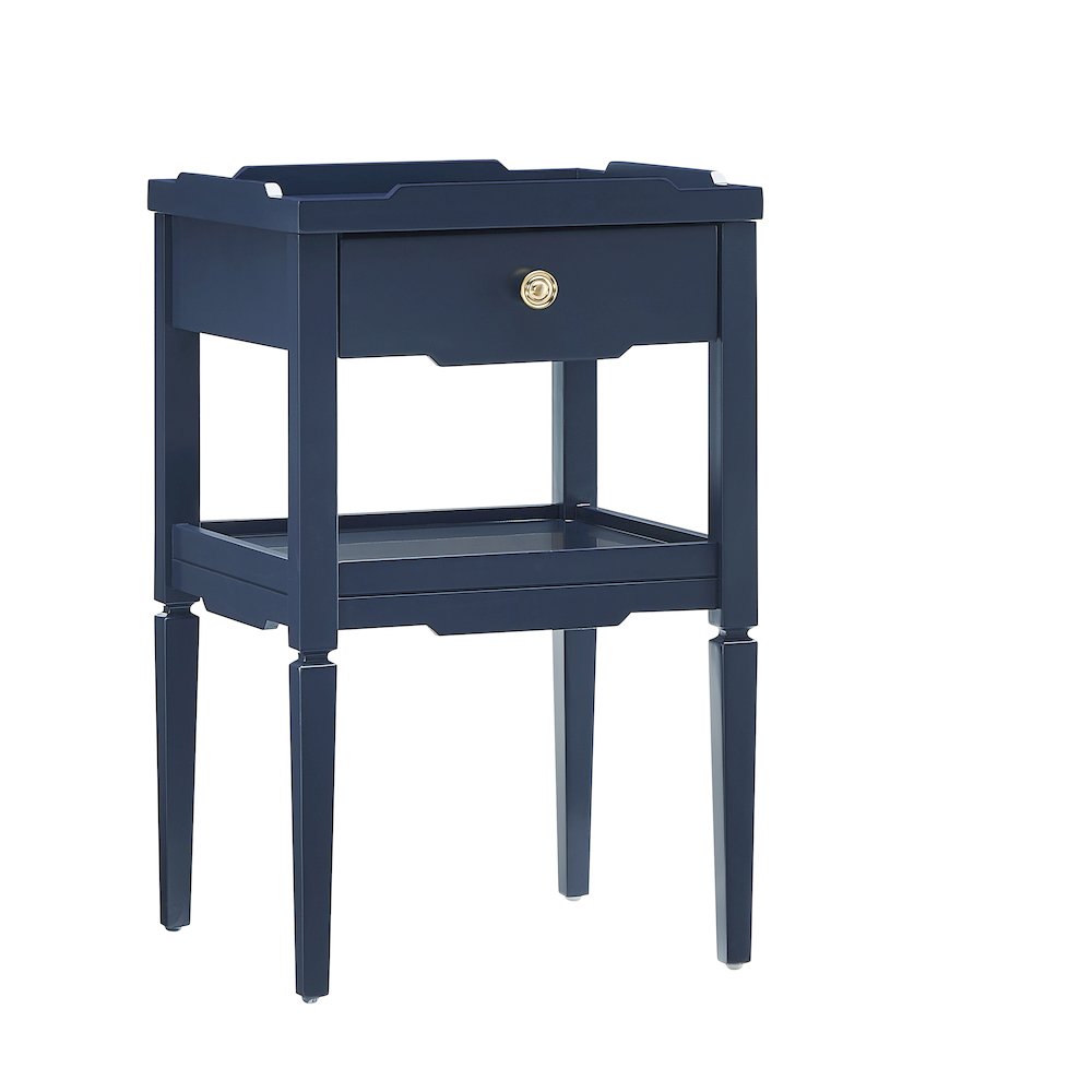 Finchley Midnight Blue 1-drawer Nightstand. Picture 7