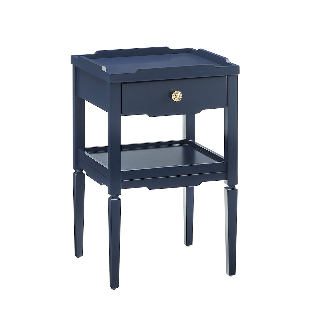 Finchley Midnight Blue 1-drawer Nightstand. Picture 8