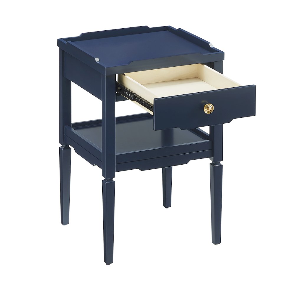 Finchley Midnight Blue 1-drawer Nightstand. Picture 9