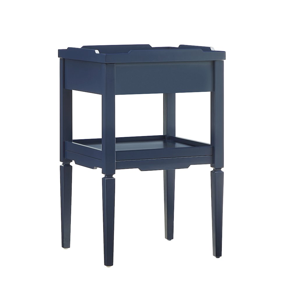 Finchley Midnight Blue 1-drawer Nightstand. Picture 11