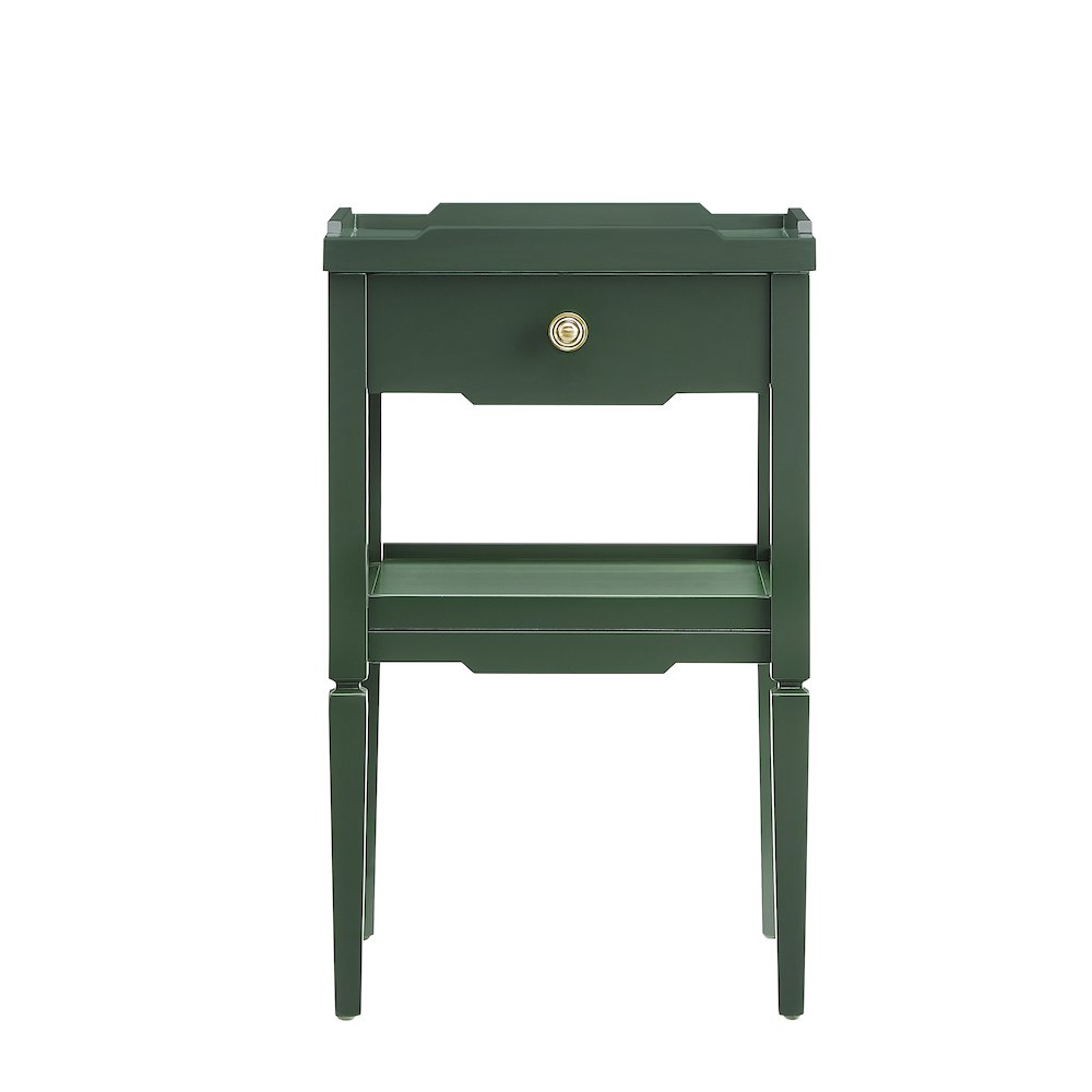Finchley Vintage Green 1-drawer Nightstand. Picture 6