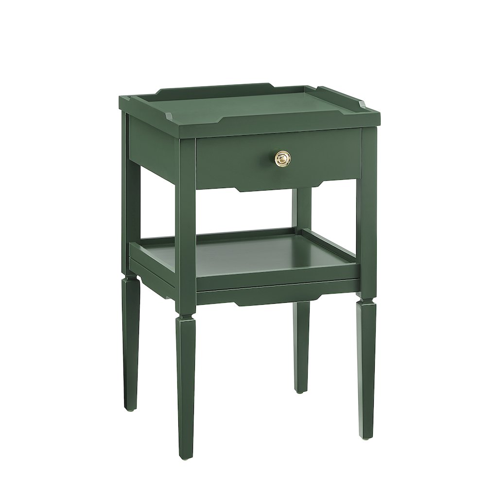 Finchley Vintage Green 1-drawer Nightstand. Picture 8