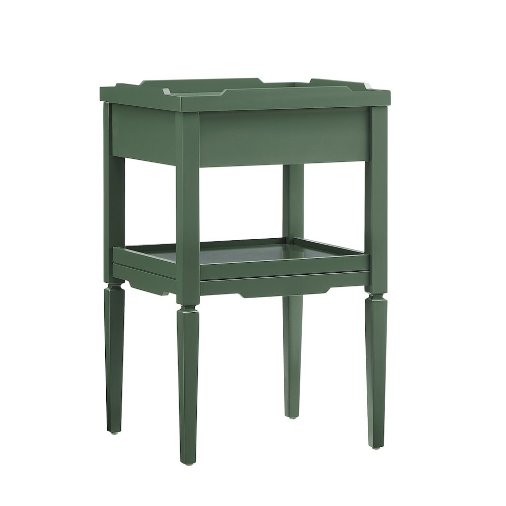 Finchley Vintage Green 1-drawer Nightstand. Picture 11
