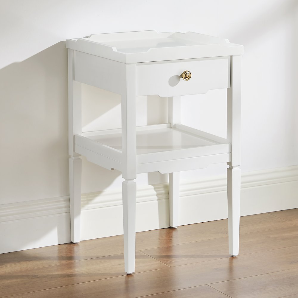 Finchley White 1-drawer Nightstand. Picture 5
