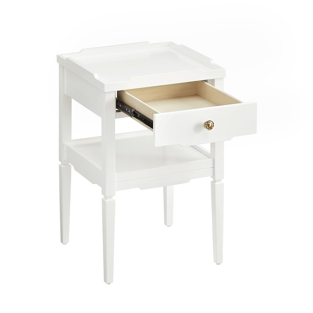 Finchley White 1-drawer Nightstand. Picture 9
