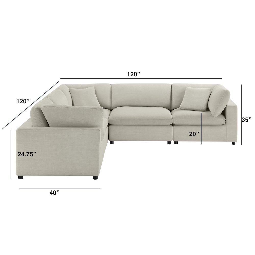 Casella Modular 5-Piece Sectional. Picture 15