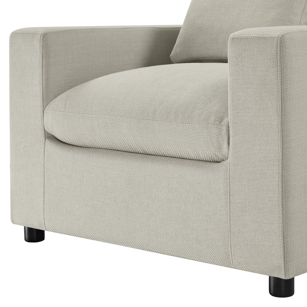 Casella Modern Armchair - Beige. Picture 4