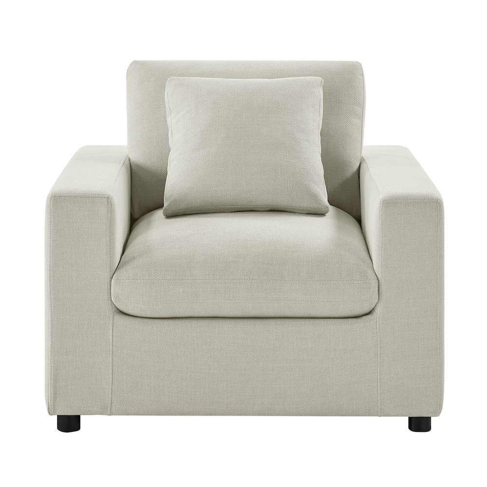 Casella Modern Armchair - Beige. Picture 7