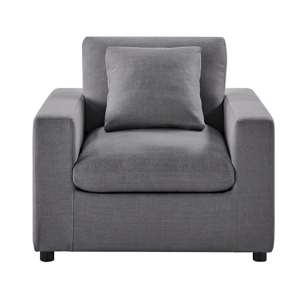 Casella Modern Armchair - Charcoal. Picture 1