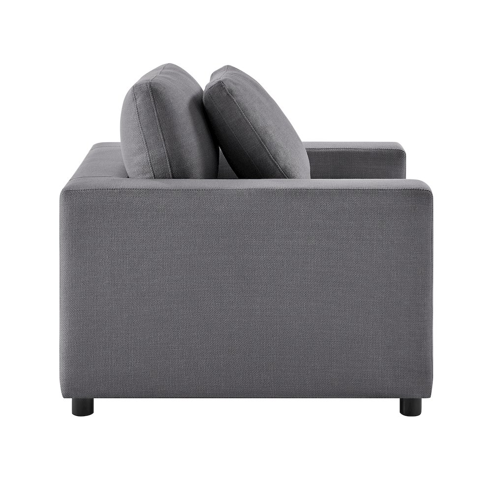 Casella Modern Armchair - Charcoal. Picture 3