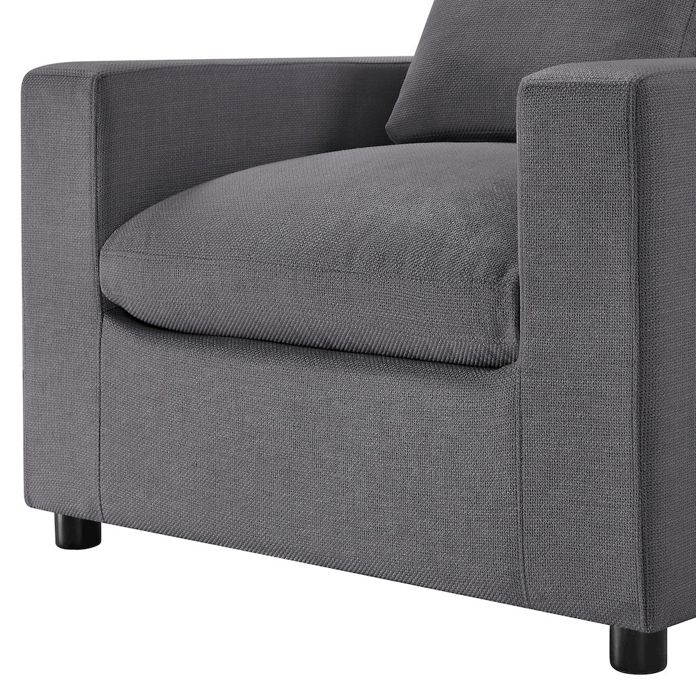 Casella Modern Armchair - Charcoal. Picture 6